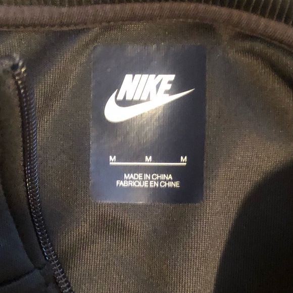 Nike Men's Charcoal Gray and White Track Jacket - Picture 5 of 6